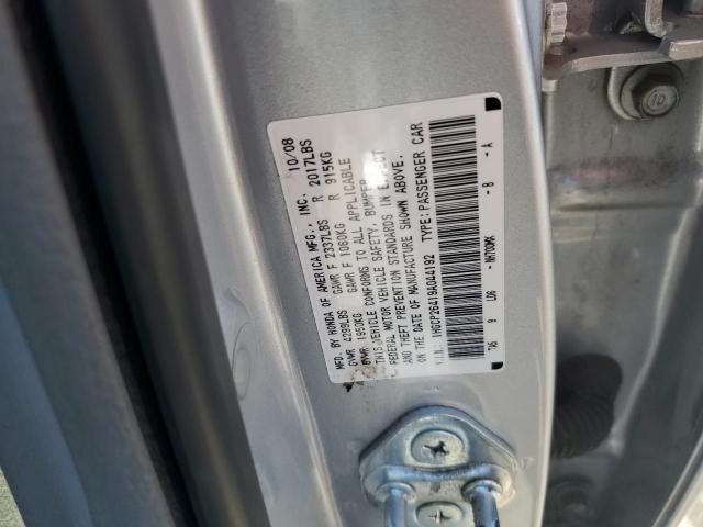 1HGCP26419A044192 - 2009 HONDA ACCORD LXP SILVER photo 12