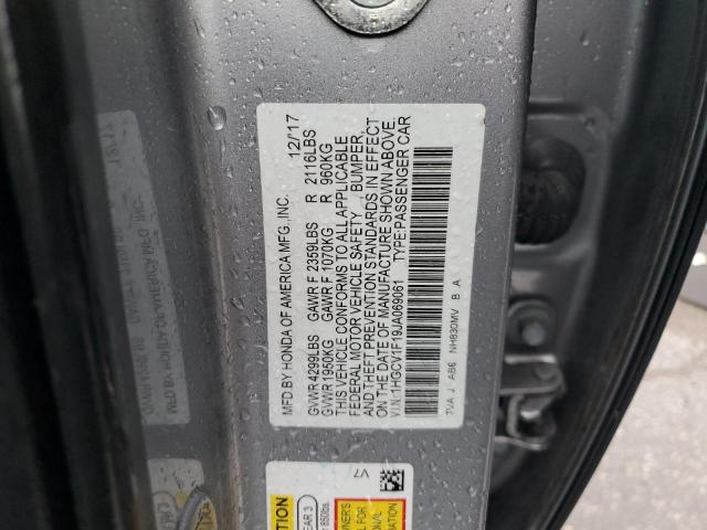 1HGCV1F19JA069061 - 2018 HONDA ACCORD LX Gümüş foto 13