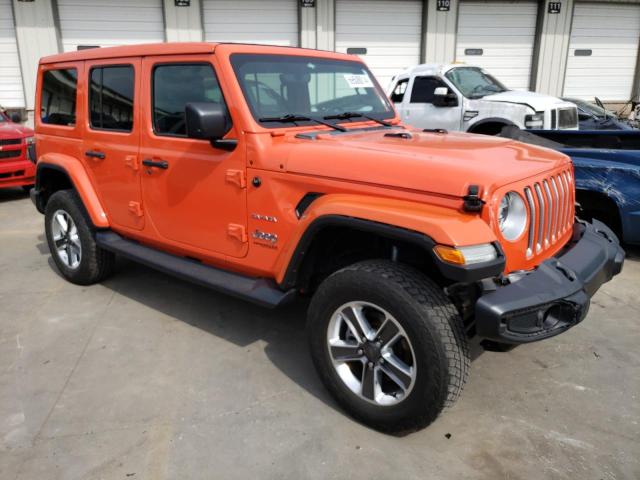 1C4HJXEN5LW218823 - 2020 JEEP WRANGLER U SAHARA ORANGE photo 4