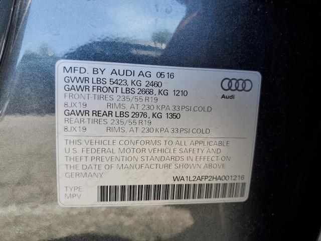 WA1L2AFP2HA001216 - 2017 AUDI Q5 PREMIUM PLUS 灰色 照片 13