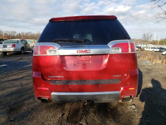 2GKFLZE39F6155403 - 2015 GMC TERRAIN DENALI RED photo 6