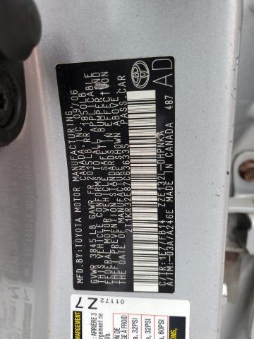 2T1KR32E87C636335 - 2007 TOYOTA MATRIX XR 银色 照片 12