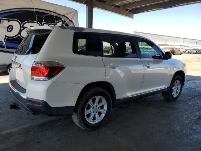 5TDZA3EH2DS041009 - 2013 TOYOTA HIGHLANDER BASE Սպիտակ լուսանկար 3
