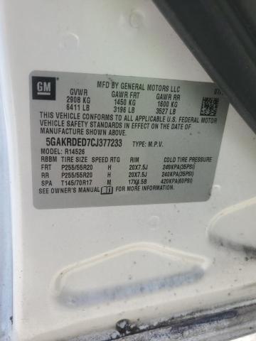 5GAKRDED7CJ377233 - 2012 BUICK ENCLAVE BEIGE photo 13