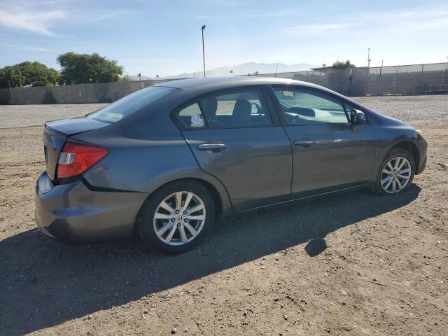 2HGFB2F86CH303444 - 2012 HONDA CIVIC EX GRAY photo 3