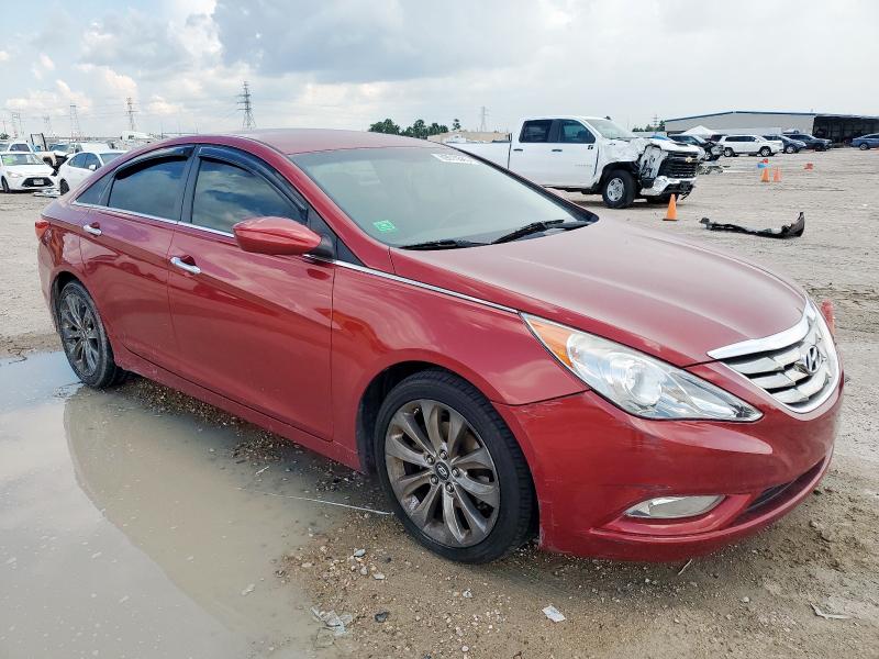 5NPEC4AC9BH291231 - 2011 HYUNDAI SONATA SE RED photo 4