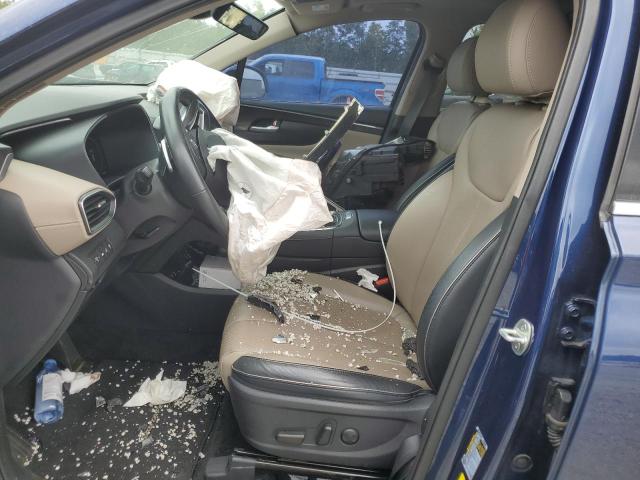 5NMS34AJXMH308068 - 2021 HYUNDAI SANTA FE SEL أزرق صورة 7