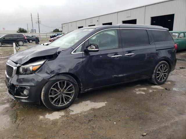 KNDME5C19F6039664 - 2015 KIA SEDONA SXL GRAY photo 1