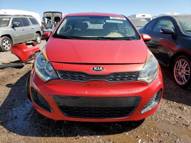 KNADM5A33D6190615 - 2013 KIA RIO LX RED photo 5