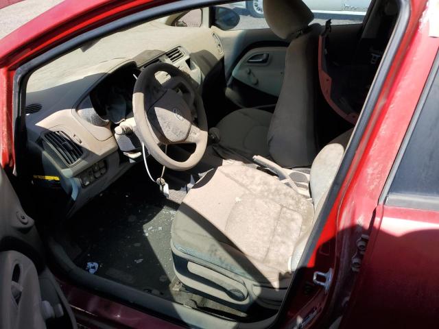 KNADM5A33D6190615 - 2013 KIA RIO LX RED photo 7