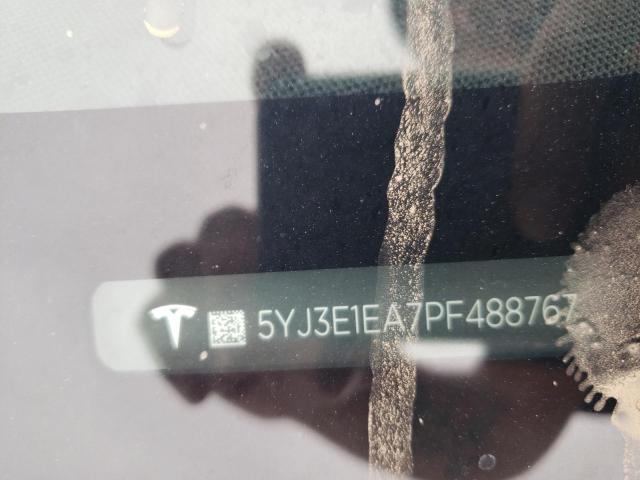 5YJ3E1EA7PF488767 - 2023 TESLA MODEL 3 WHITE photo 12