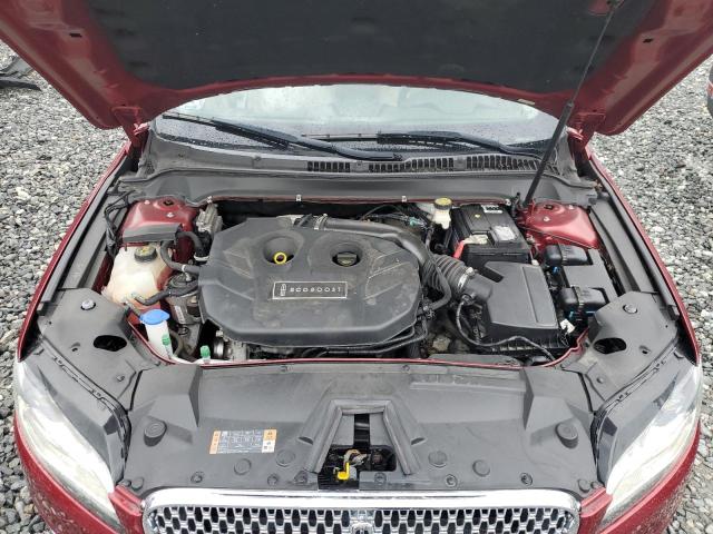 3LN6L5F95HR607460 - 2017 LINCOLN MKZ RESERVE მუქწითელი ფოტო 11