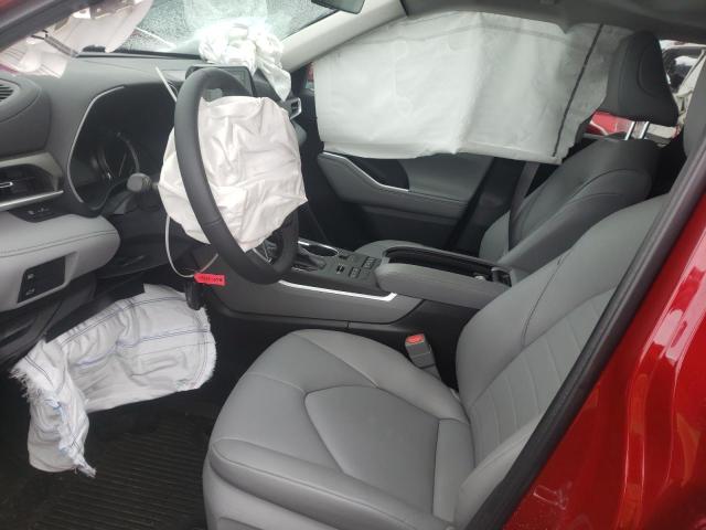 5TDGZRBH0NS236728 - 2022 TOYOTA HIGHLANDER XLE წითელი ფოტო 7