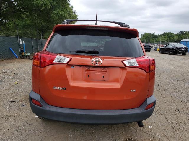 2T3ZFREV5FW133498 - 2015 TOYOTA RAV4 LE ORANGE photo 6