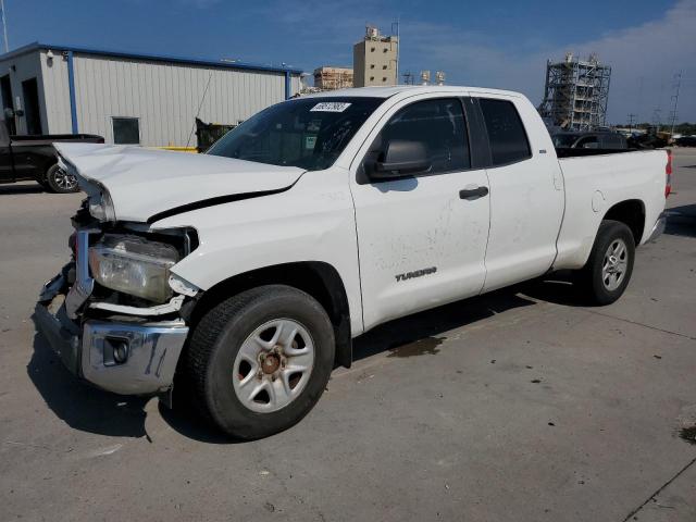5TFRM5F18FX091754 - 2015 TOYOTA TUNDRA DOUBLE CAB SR/SR5 WHITE photo 1