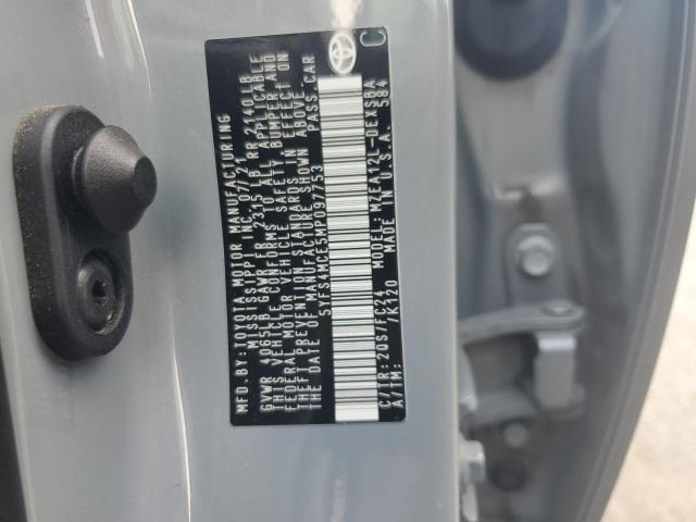 5YFS4MCE5MP097753 - 2021 TOYOTA COROLLA SE GRAY photo 13