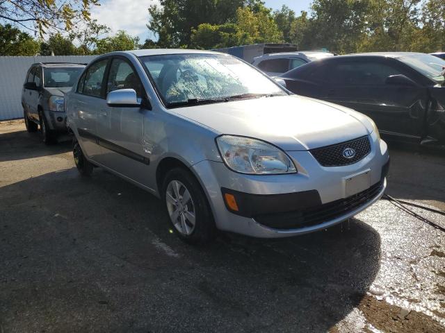 KNADE123086379345 - 2008 KIA RIO BASE GRAY photo 4