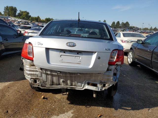 KNADE123086379345 - 2008 KIA RIO BASE GRAY photo 6