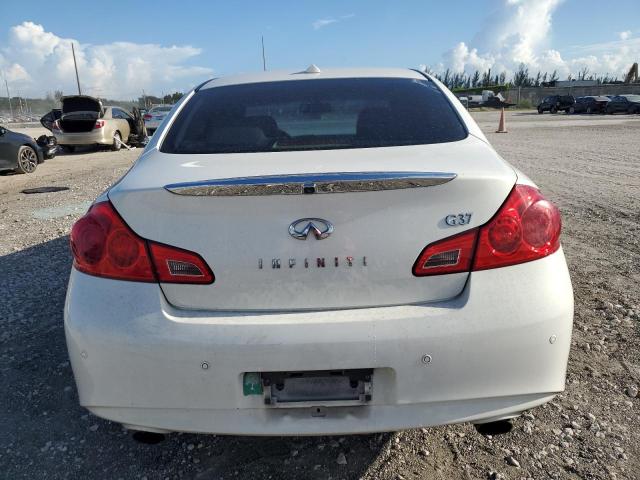 JN1CV6AP9DM717480 - 2013 INFINITI G37 BASE WHITE photo 6