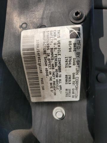 1G8AJ54F05Z101193 - 2005 SATURN ION LEVEL 2 SILVER photo 12