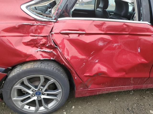 3FA6P0RU1KR123794 - 2019 FORD FUSION TITANIUM 红色 照片 10