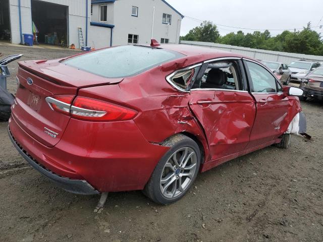 3FA6P0RU1KR123794 - 2019 FORD FUSION TITANIUM 红色 照片 3