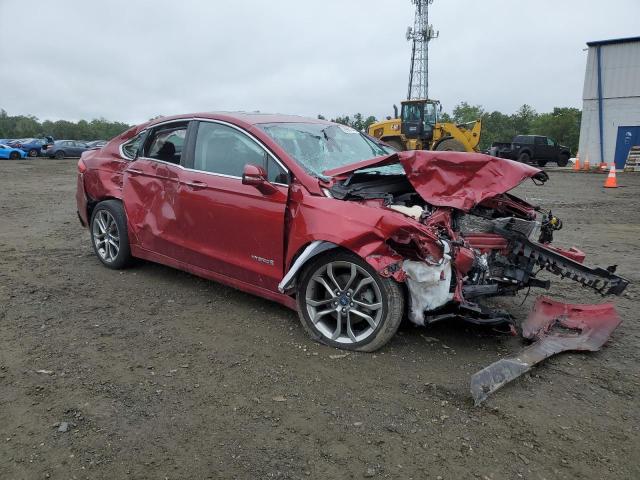 3FA6P0RU1KR123794 - 2019 FORD FUSION TITANIUM 红色 照片 4