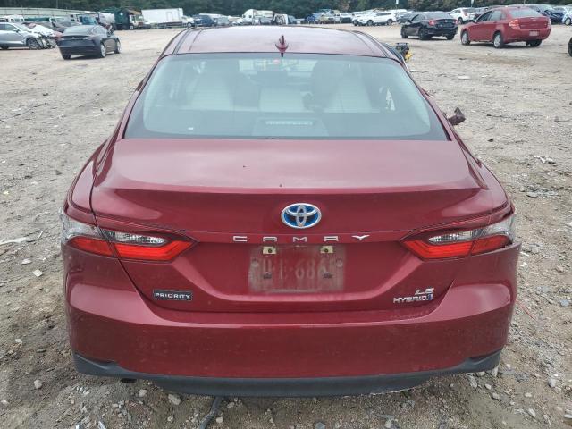 4T1H31AK2MU020129 - 2021 TOYOTA CAMRY LE RED photo 6