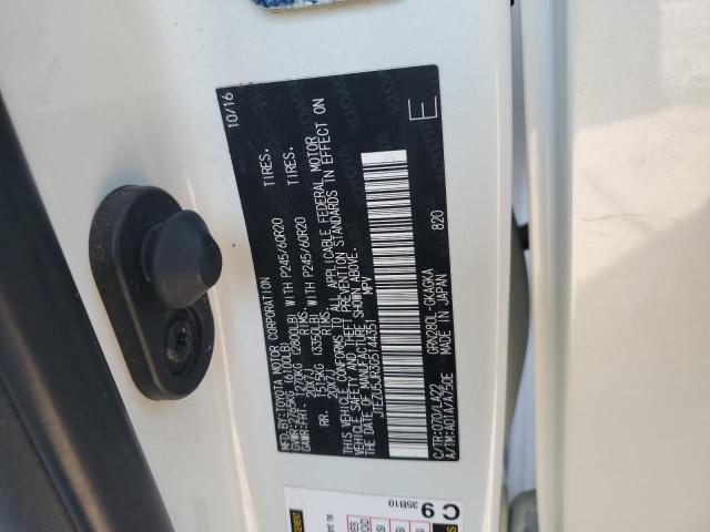 JTEZU5JR3G5144351 - 2016 TOYOTA 4RUNNER SR5 WHITE photo 12