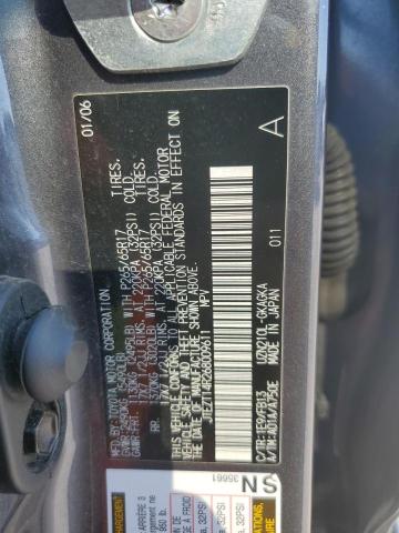 JTEZT14R268009611 - 2006 TOYOTA 4RUNNER SR5 GRAY photo 13