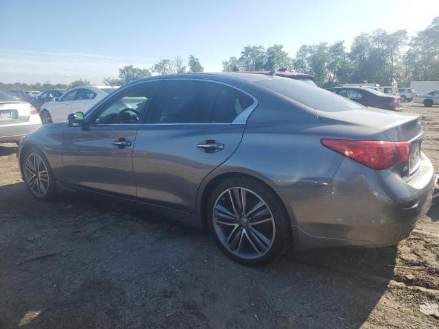 JN1BV7AR5EM687608 - 2014 INFINITI Q50 BASE GRAY photo 2