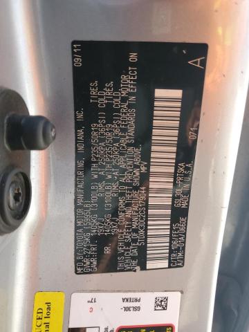 5TDXK3DC2CS179044 - 2012 TOYOTA SIENNA SPORT SILVER photo 13