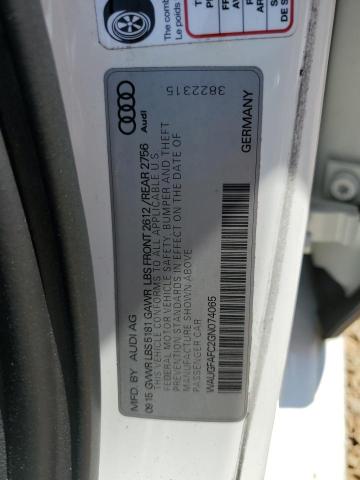 WAUGFAFC2GN074065 - 2016 AUDI A6 PREMIUM PLUS WHITE photo 12