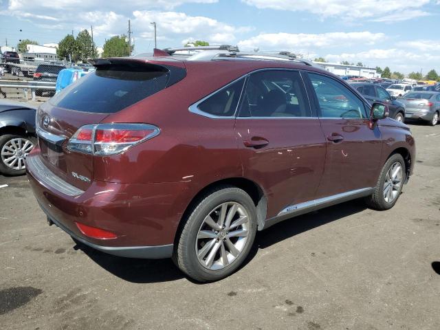 2T2BC1BA9FC006188 - 2015 LEXUS RX 450H BURGUNDY photo 3