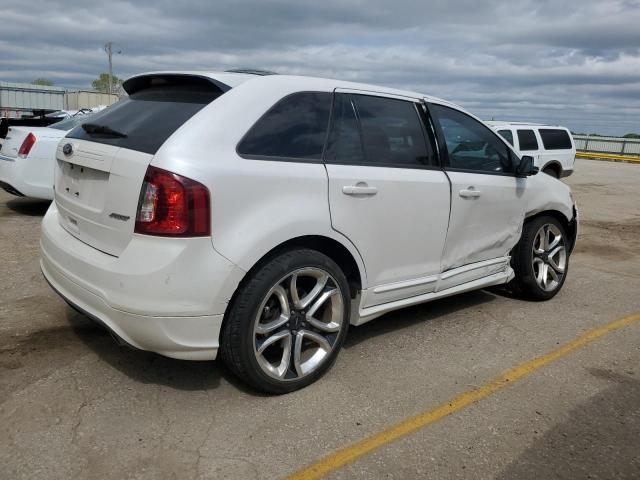 2FMDK3AK7DBA21554 - 2013 FORD EDGE SPORT WHITE photo 3