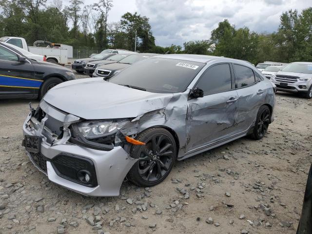 SHHFK7H49KU412456 - 2019 HONDA CIVIC SPORT SILVER photo 1