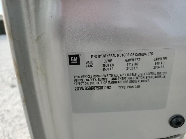2G1WB58K879381192 - 2007 CHEVROLET IMPALA LS BEIGE photo 12