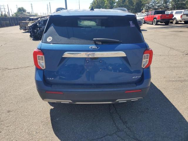 1FMSK8DH0MGA99042 - 2021 FORD EXPLORER XLT ლურჯი ფოტო 6