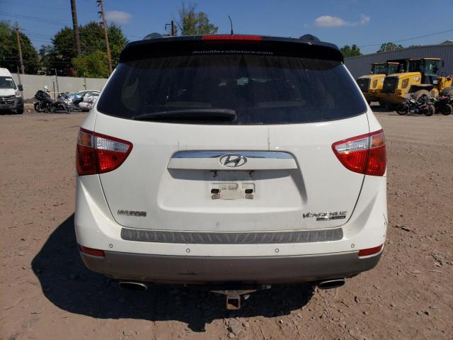 KM8NUDCC2AU128253 - 2010 HYUNDAI VERACRUZ GLS WHITE photo 6