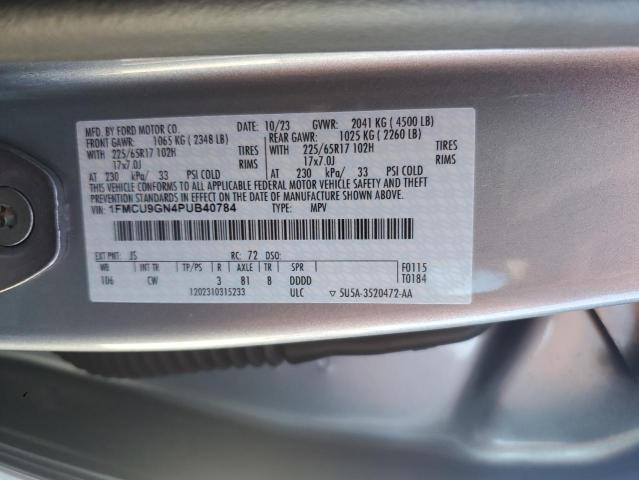 1FMCU9GN4PUB40784 - 2023 FORD ESCAPE ACTIVE Gümüş foto 13