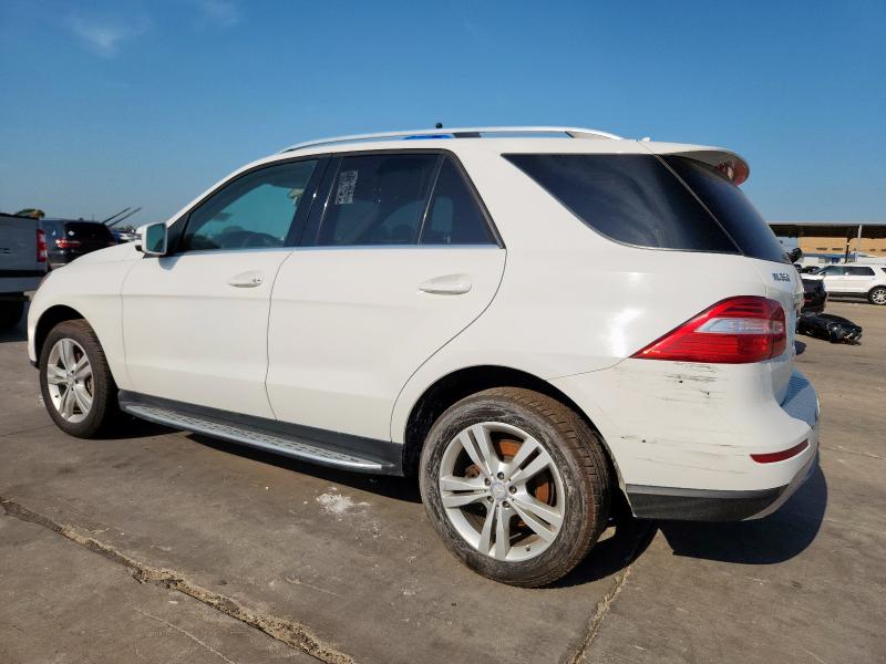 4JGDA5HB7FA515349 - 2015 MERCEDES-BENZ ML 350 4MATIC WHITE photo 2