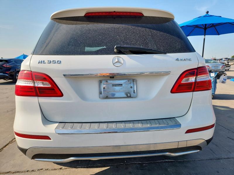 4JGDA5HB7FA515349 - 2015 MERCEDES-BENZ ML 350 4MATIC WHITE photo 6
