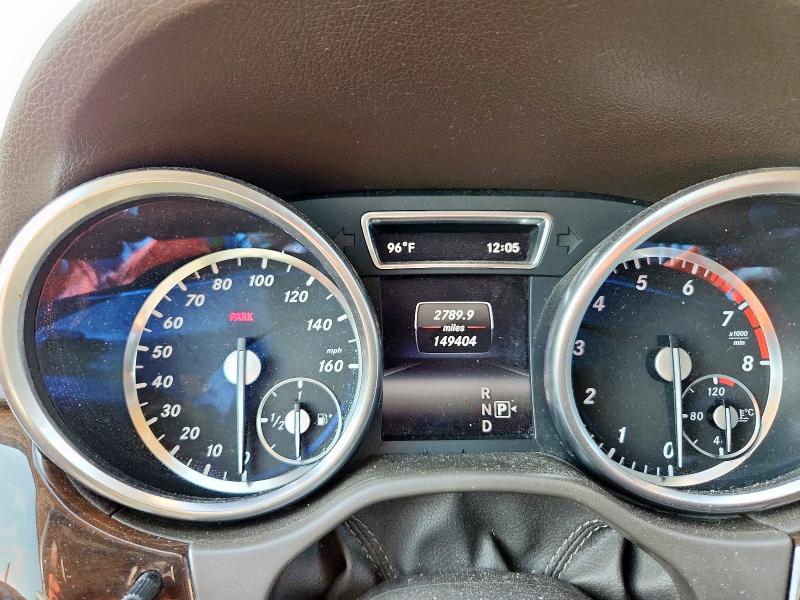 4JGDA5HB7FA515349 - 2015 MERCEDES-BENZ ML 350 4MATIC WHITE photo 9