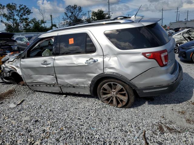 1FM5K7F88JGA57377 - 2018 FORD EXPLORER LIMITED SILVER photo 2
