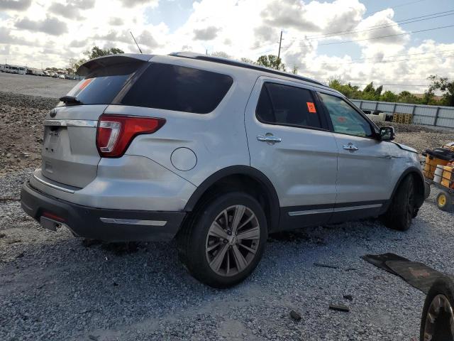 1FM5K7F88JGA57377 - 2018 FORD EXPLORER LIMITED SILVER photo 3