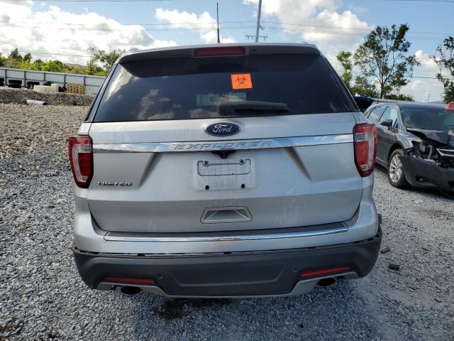 1FM5K7F88JGA57377 - 2018 FORD EXPLORER LIMITED SILVER photo 6