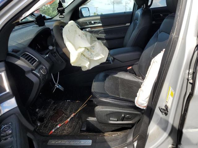 1FM5K7F88JGA57377 - 2018 FORD EXPLORER LIMITED SILVER photo 7