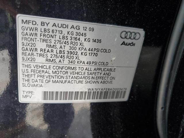 WA1VYAFE8AD003479 - 2010 AUDI Q7 PRESTIGE BLACK photo 14