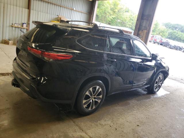 5TDGZRBH8NS178271 - 2022 TOYOTA HIGHLANDER XLE Սև լուսանկար 3