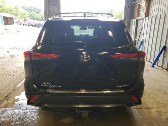5TDGZRBH8NS178271 - 2022 TOYOTA HIGHLANDER XLE Սև լուսանկար 6